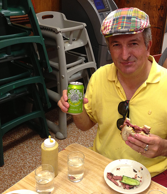 Phil Stein at Katz's Deli