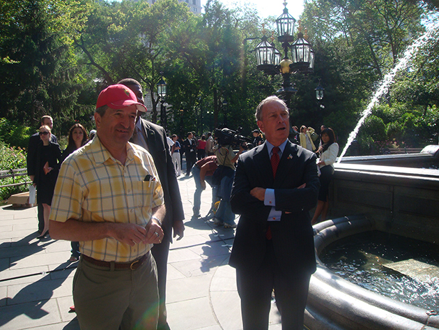 Phil Stein and Mayor Bloomberg