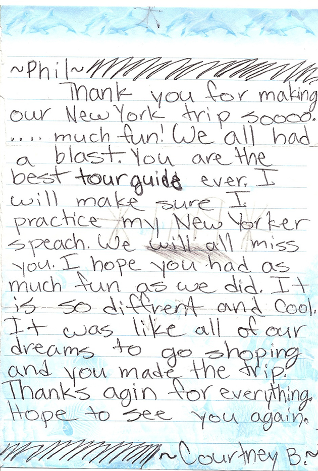 Testimonial 3 from Phil Stein NYC Tour Guide