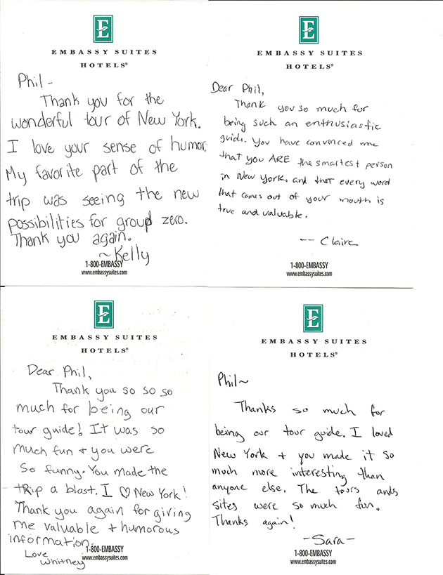 Testimonial 4 for Phil Stein NYC Tour Guide